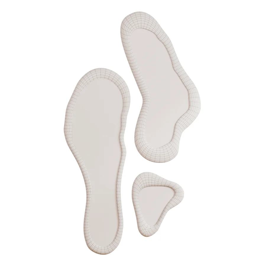 Irregular Organic Wooden Wall Mirror Set - Image 4