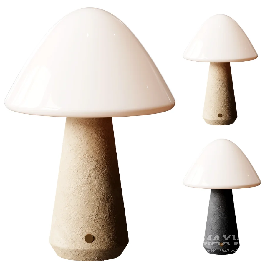 West Elm Illaria Cordless Mushroom Table Lamp - Image 1