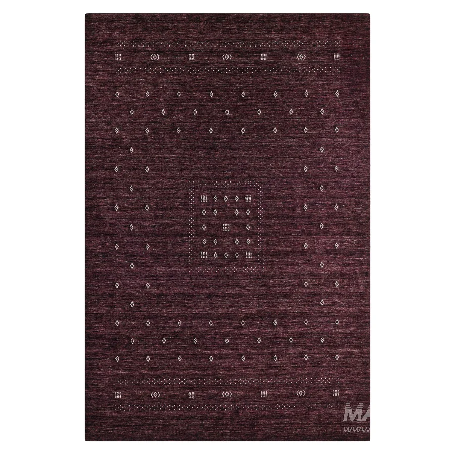 Simi Geometric Area Rug in Purple - Image 2