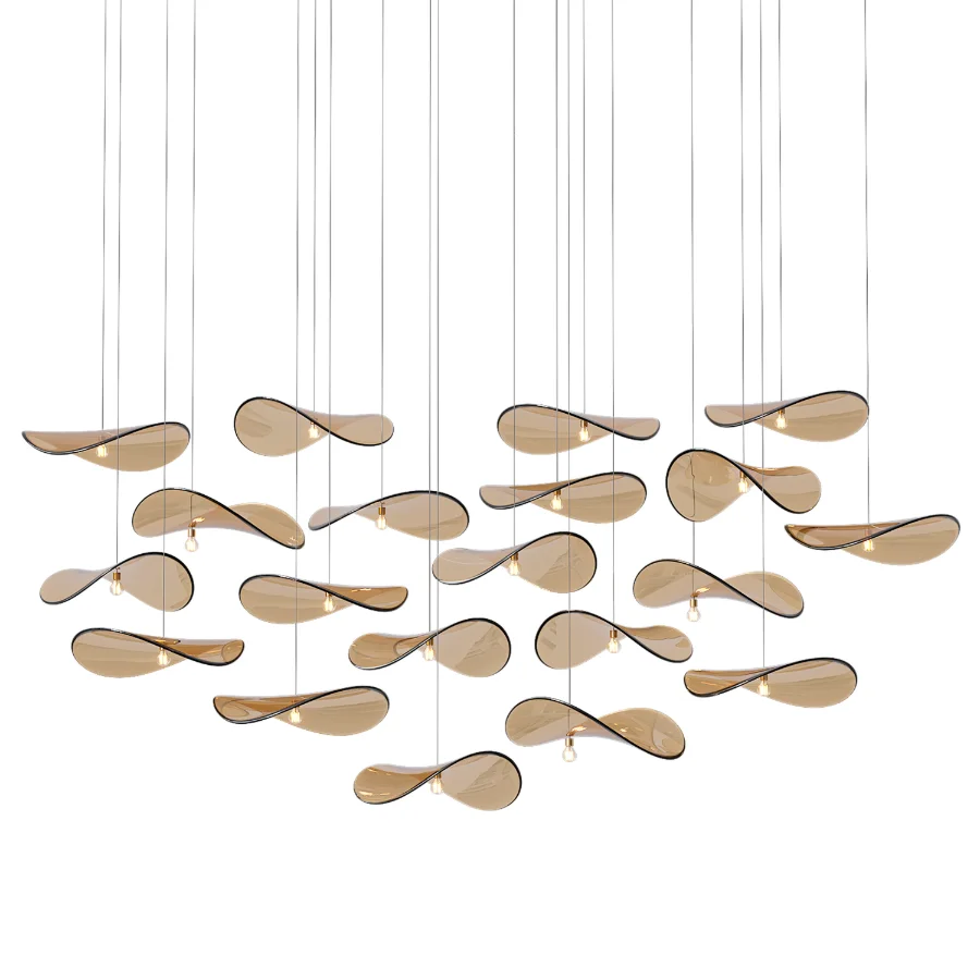 Wave Floating Leaf Chandelier - Image 2