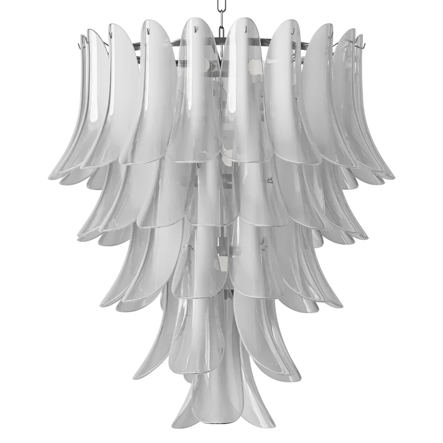 Murano Glass Leaf Chandelier - Image 3
