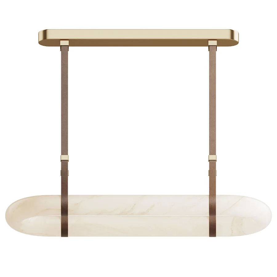 Circle Alabaster Chandelier - Image 3