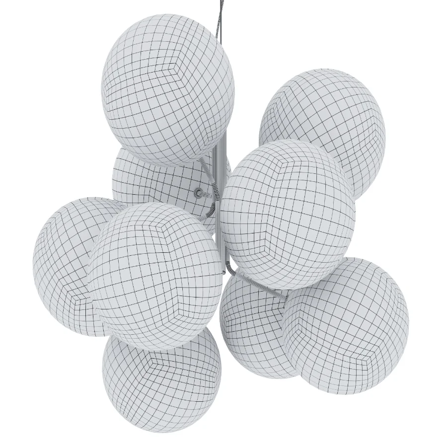 Bolle Cielo 9 Spheres Suspension Lamp - Image 3