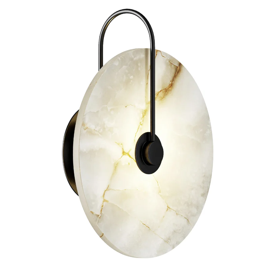 Marble Lampshade LED Wall Lamp - Image 1
