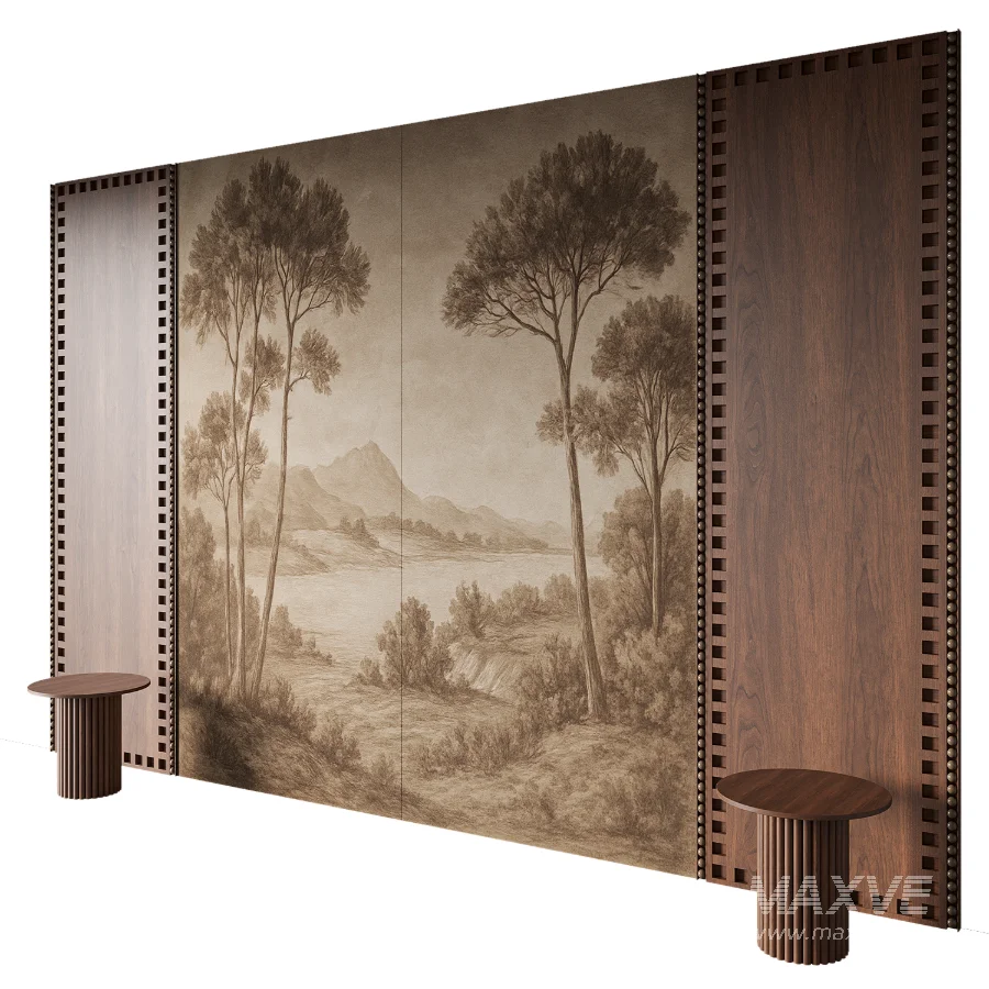 Vintage Landscape Decorative Wall Panel - Image 2