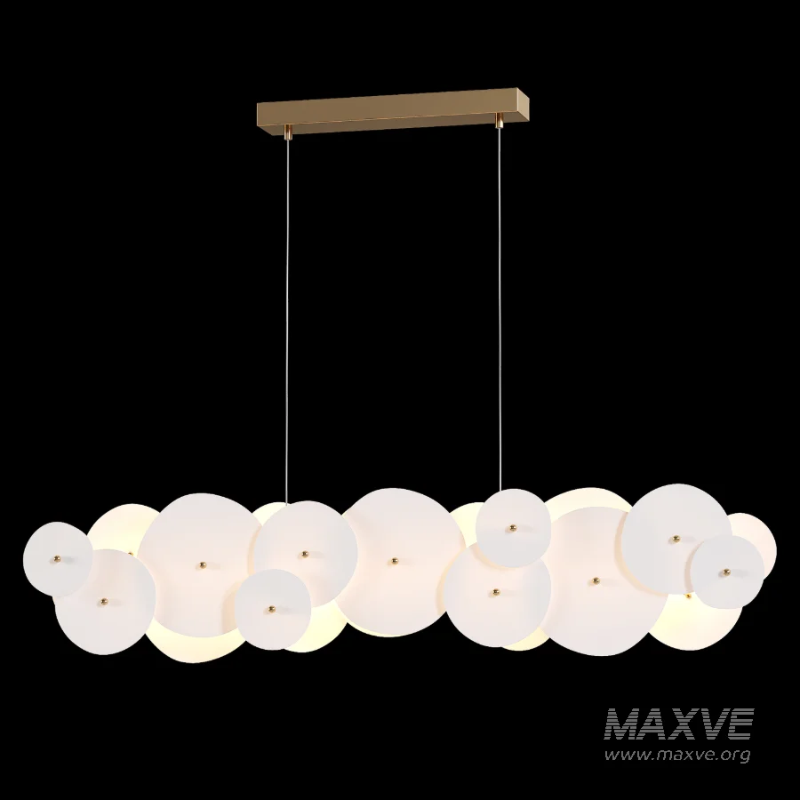 Amara Ceramic Linear Chandelier - Image 3