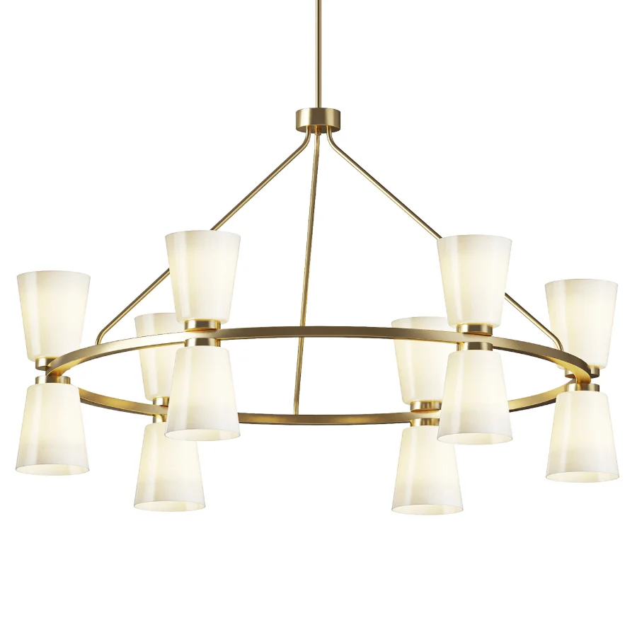 Lizzie Ring Chandelier Possini Euro - Image 2