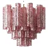 Fantastic Glass Tube Chandelier 36 Albaster Pink Glasses - Thumbnail 5