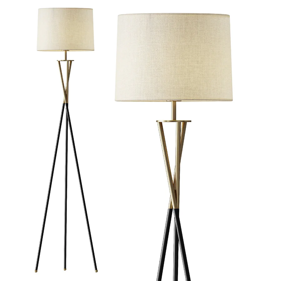 Contemporary Nordic Tripod Floor Lamp NineLighting - Image 1