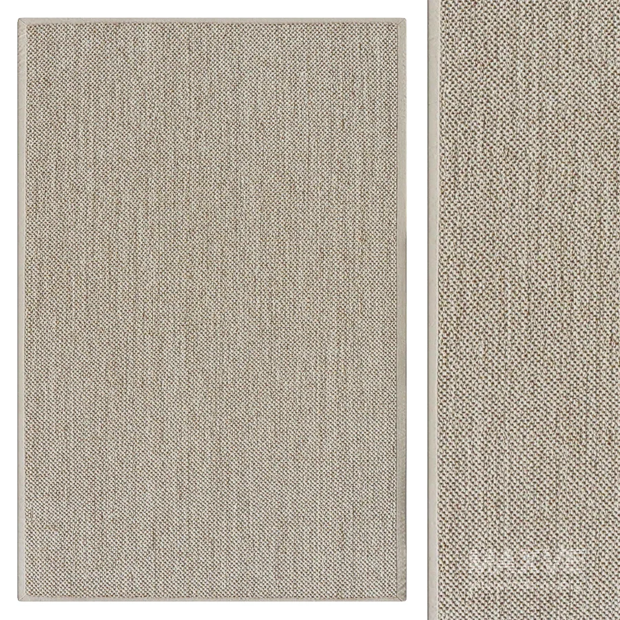 Sisal Area Rug in Ivory - Image 1