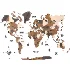 Wooden World Map Wall Decor - Thumbnail 2