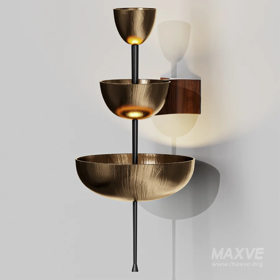 Achille Salvagni Simposio Single Bronze Sconce - Image 1