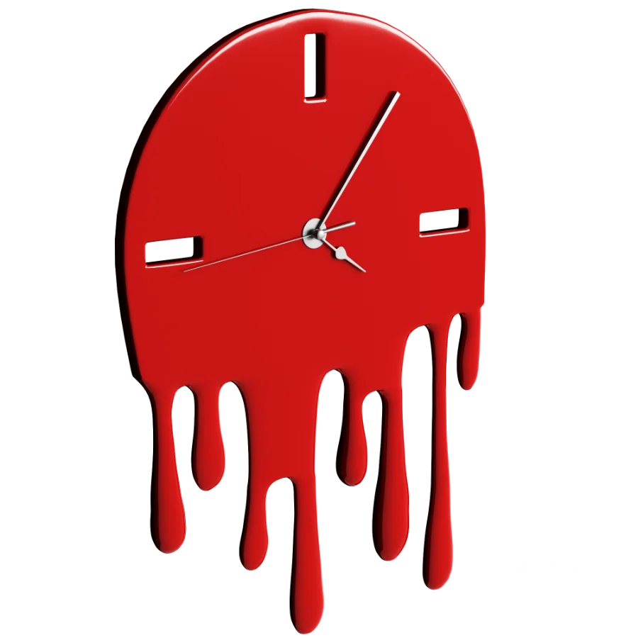 Melting Dripping Clock - Image 1