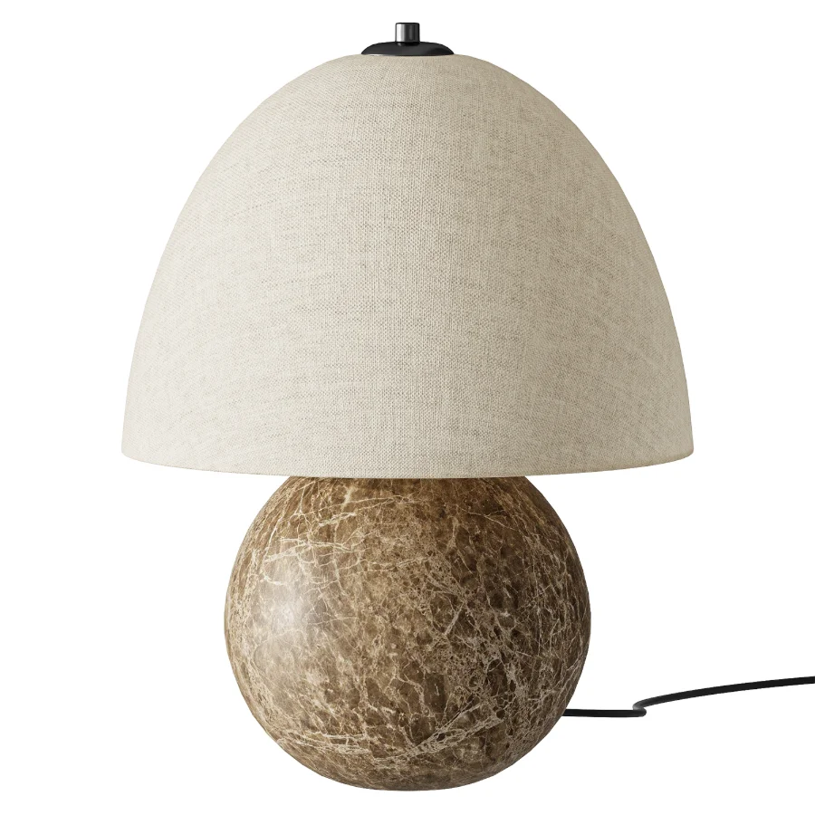 Izu Table Lamp Brown Marble - Image 1