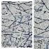 Mystic Rectangle Abstract Hand Tufted Wool Area Rug in Navy - Thumbnail 1
