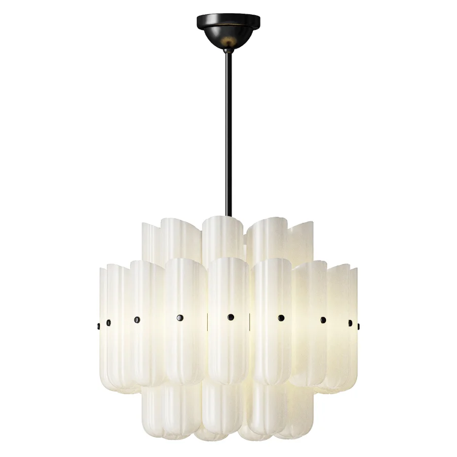 Rejuvenation Roll and Hill Lorna Double Tier Chandelier - Image 3