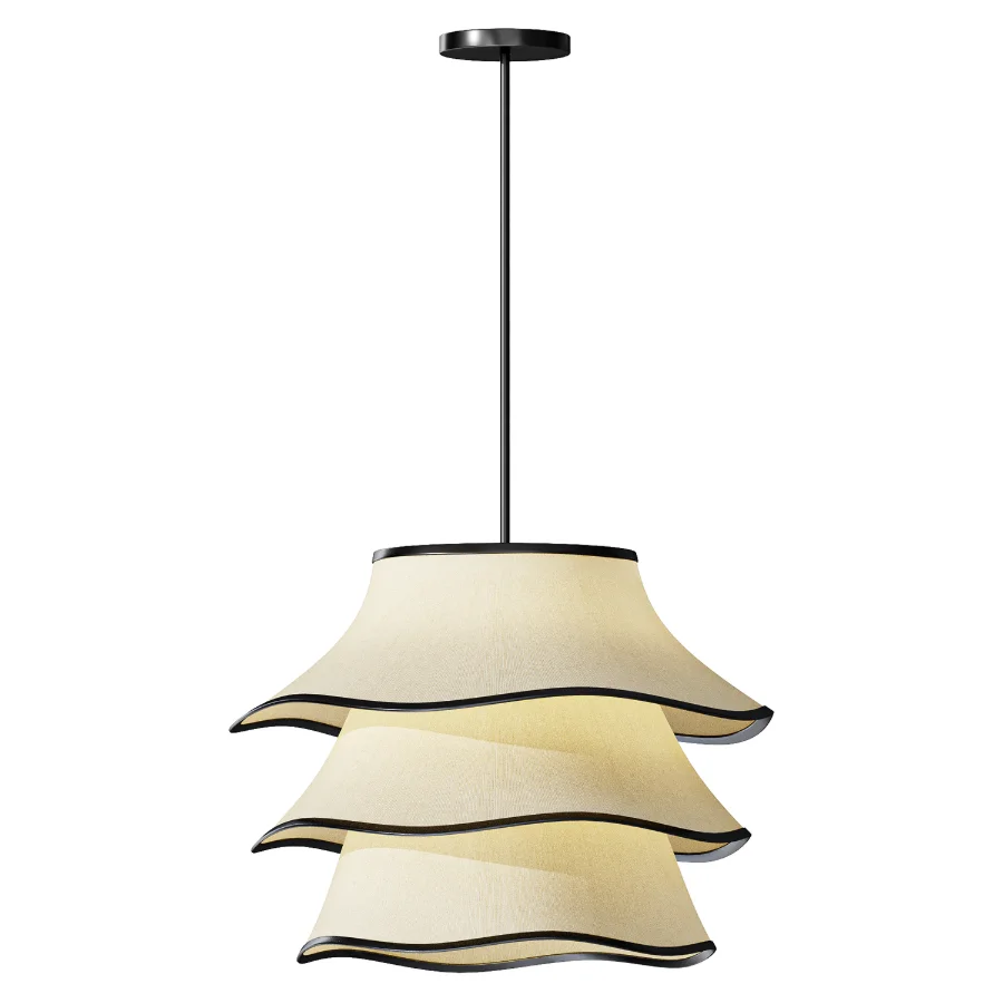 Lumiere Linen Chandelier - Image 3