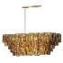 Sirene Smoke Glass Rectangular Chandelier 59 - Thumbnail 2
