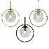 Gold Glass Hanging Lamp - Thumbnail 1