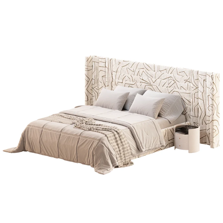 Sauvignon bed with wide headboard - Image 5