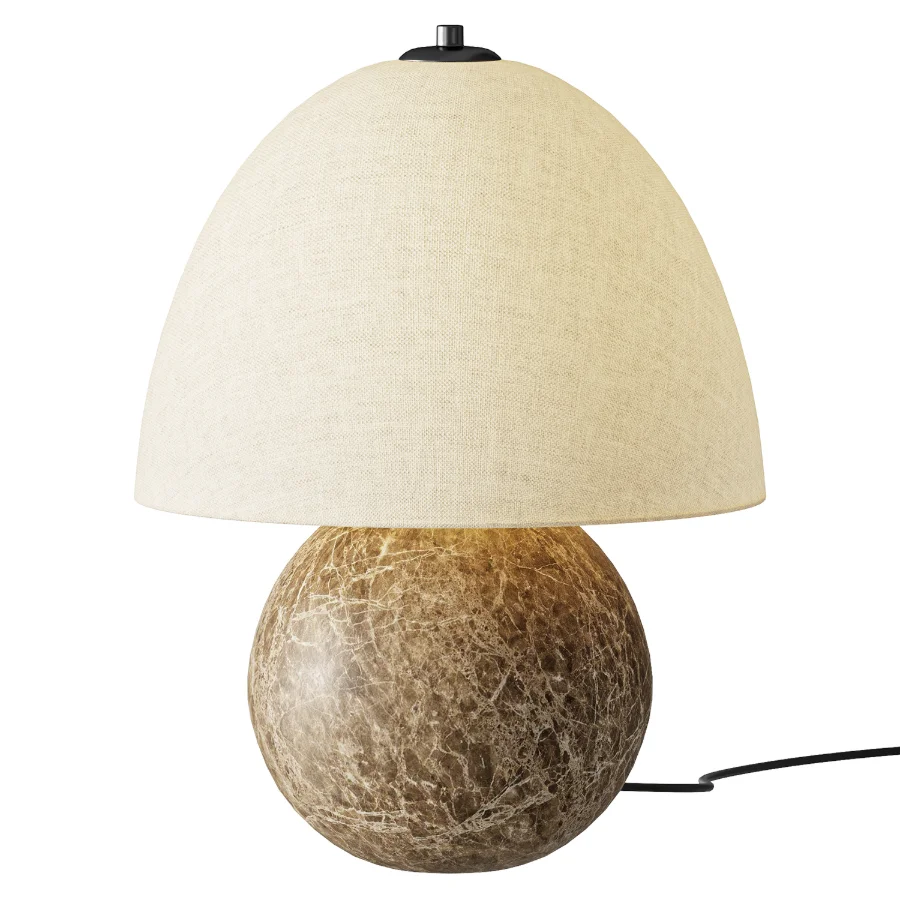 Izu Table Lamp Brown Marble - Image 2