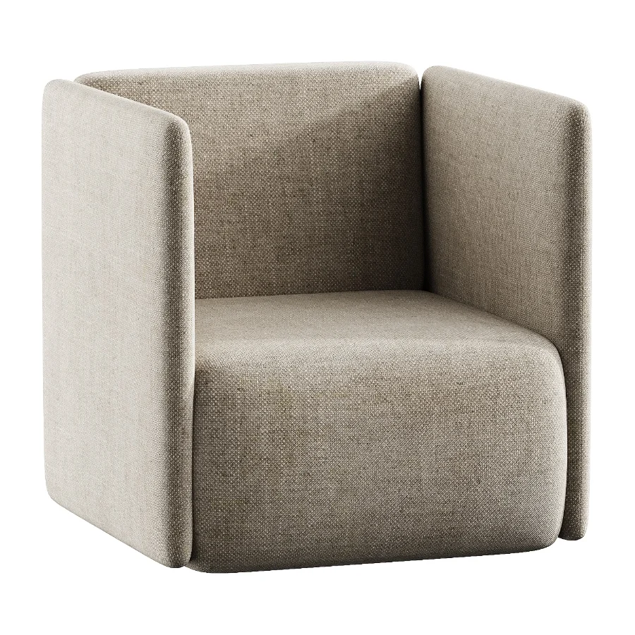 and fabric armchair - Image 1