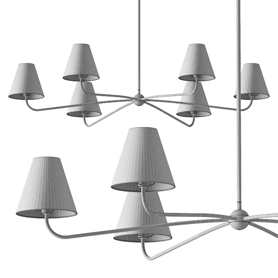 West Elm Simone 6 Light Chandelier - Image 4