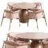 Arya K Chair and Sigrid Round Dining Table - Thumbnail 1