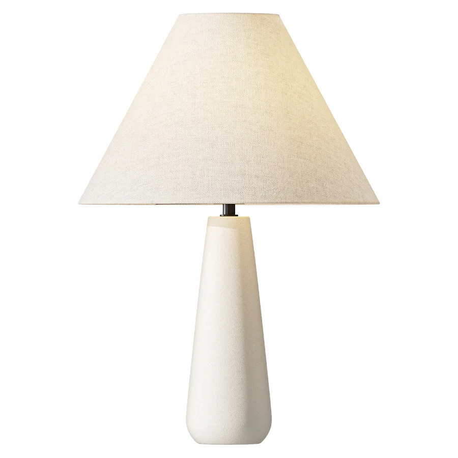 Polar White Cement Table Lamp - Image 1
