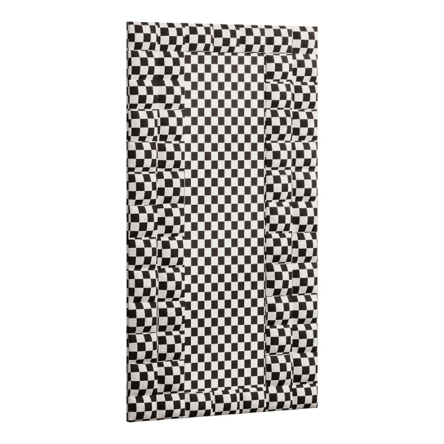 Modern Fabric Upholstered Full Length Floor Mirror 14 - Image 8