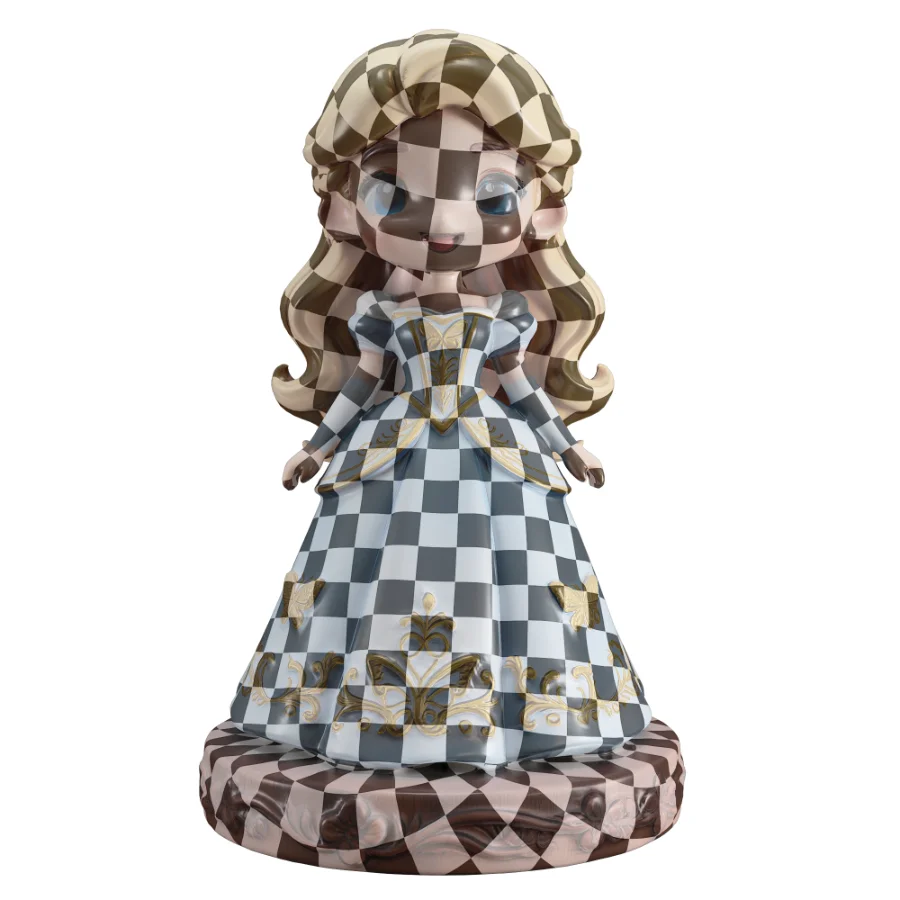 Stylized Elsa Girl Character Kid Cartoon - Image 2