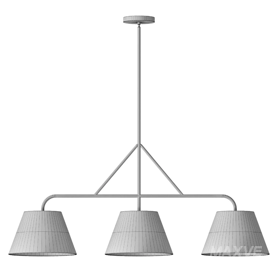 Pottery Barn Fallon Forged Iron Linear Pendant - Image 3