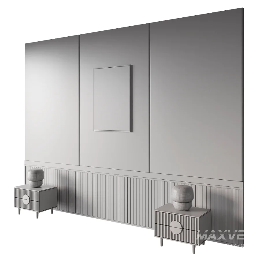 Mid-Century Organic Abstract Wall Mural - Image 4