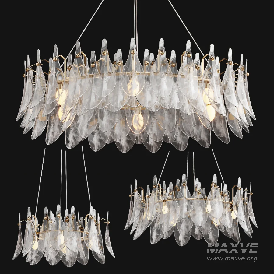 Chandelier Saint Feathers Round - Image 1