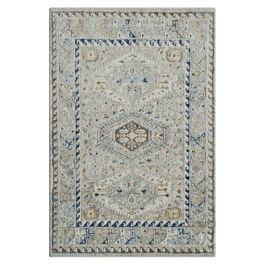 Quinzio Wool Area Rug in Beige - Image 2