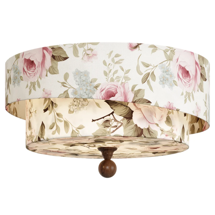 Layered Fabric Ceiling Light - Image 3