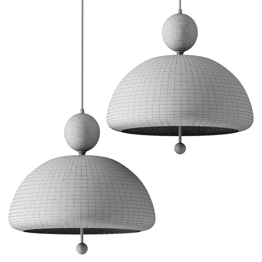 Beige Glass Globe Pendant - Image 4