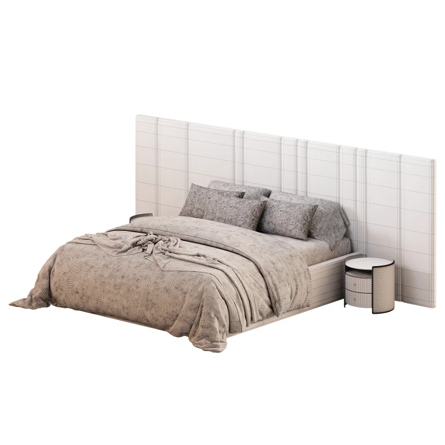 Desire bed with wide headboard - Image 6