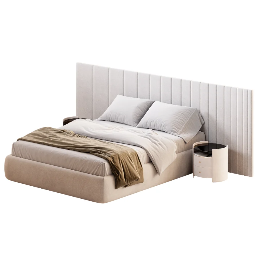 Tesoro bed with wide headboard - Image 5