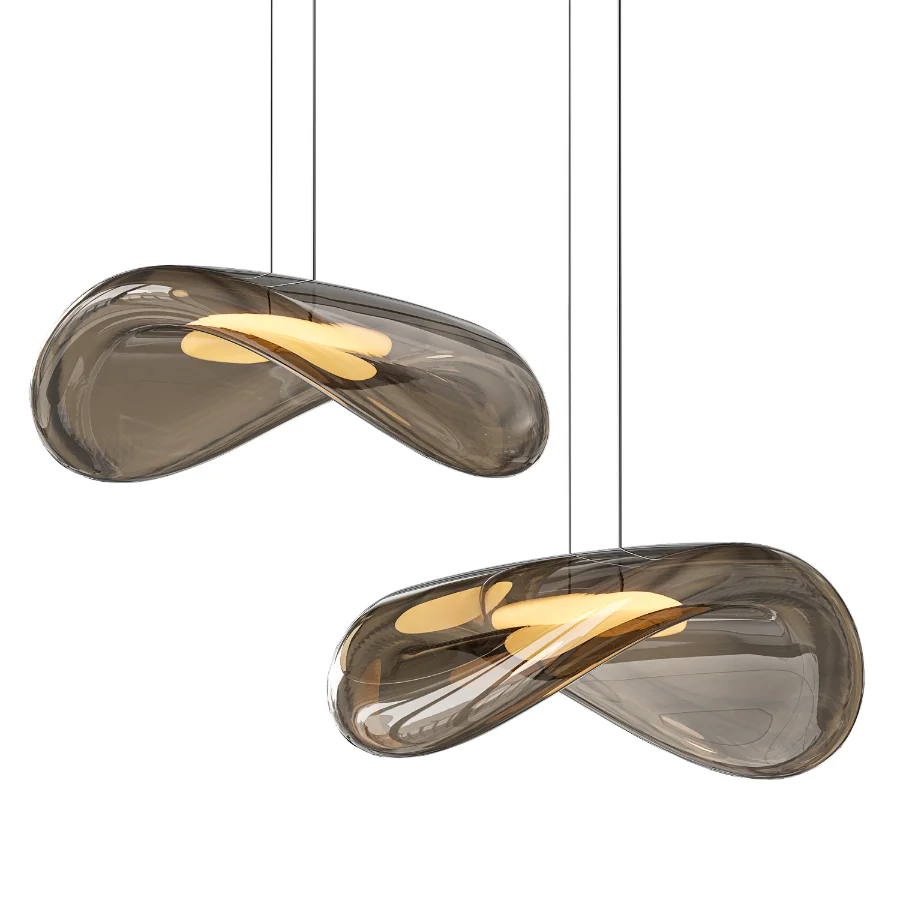 Organic Glass Pendant Light - Image 3
