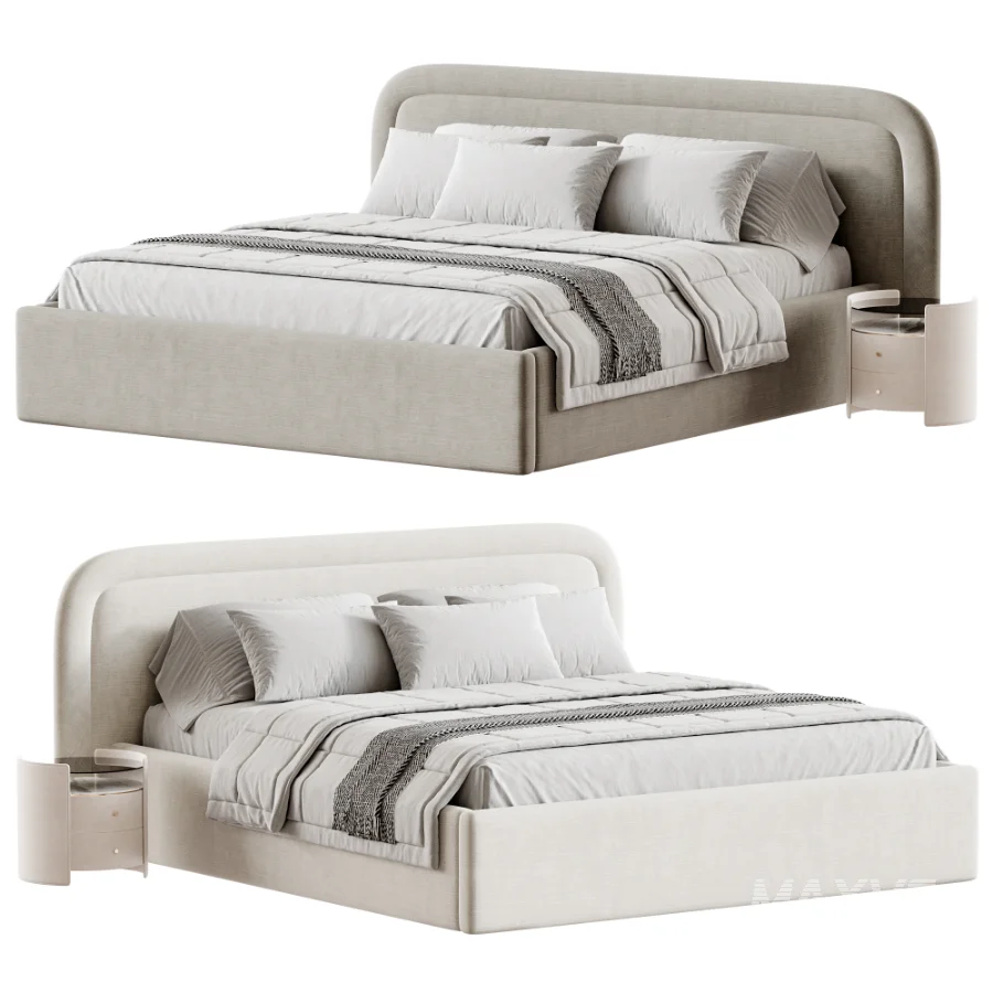 Rounded Panels Bed - Image 1