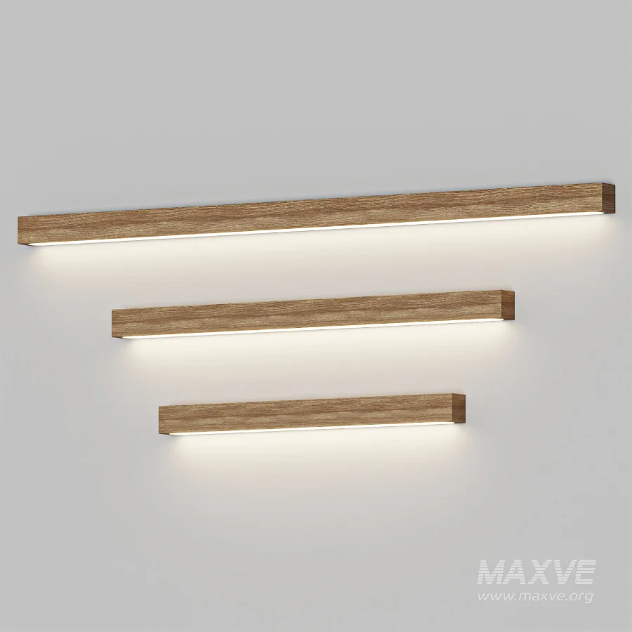 Arlo Linear Wood Plug in Wall Light - Image 4