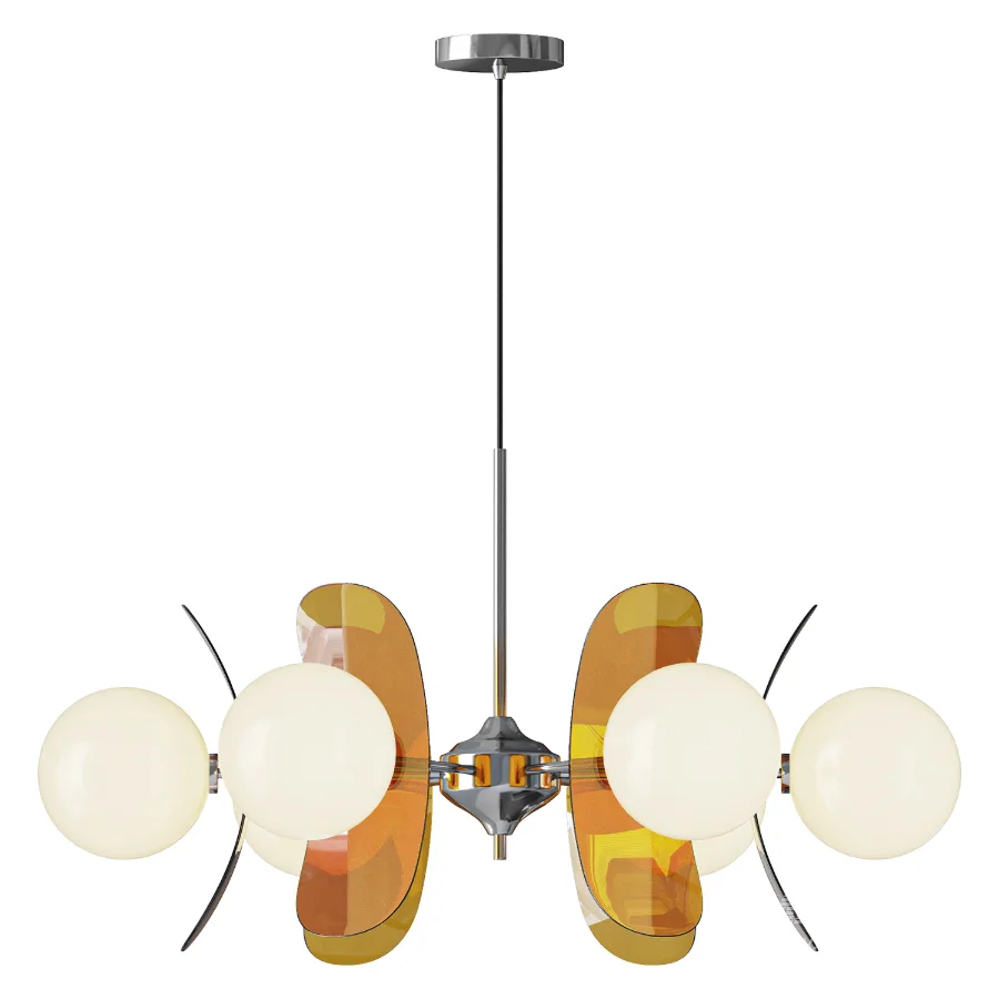 Coloured Sputnik Chandelier - Image 4