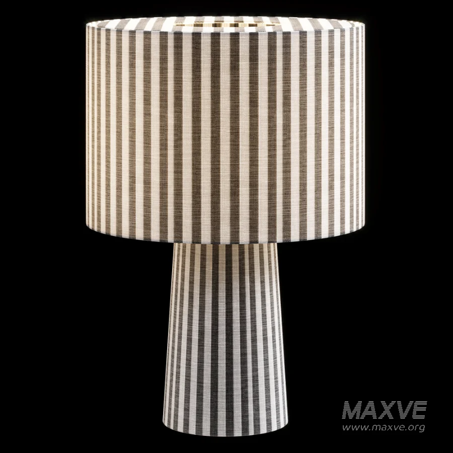 Blendra Graphic Cylindrical Form Pattern Table Lamp - Image 6