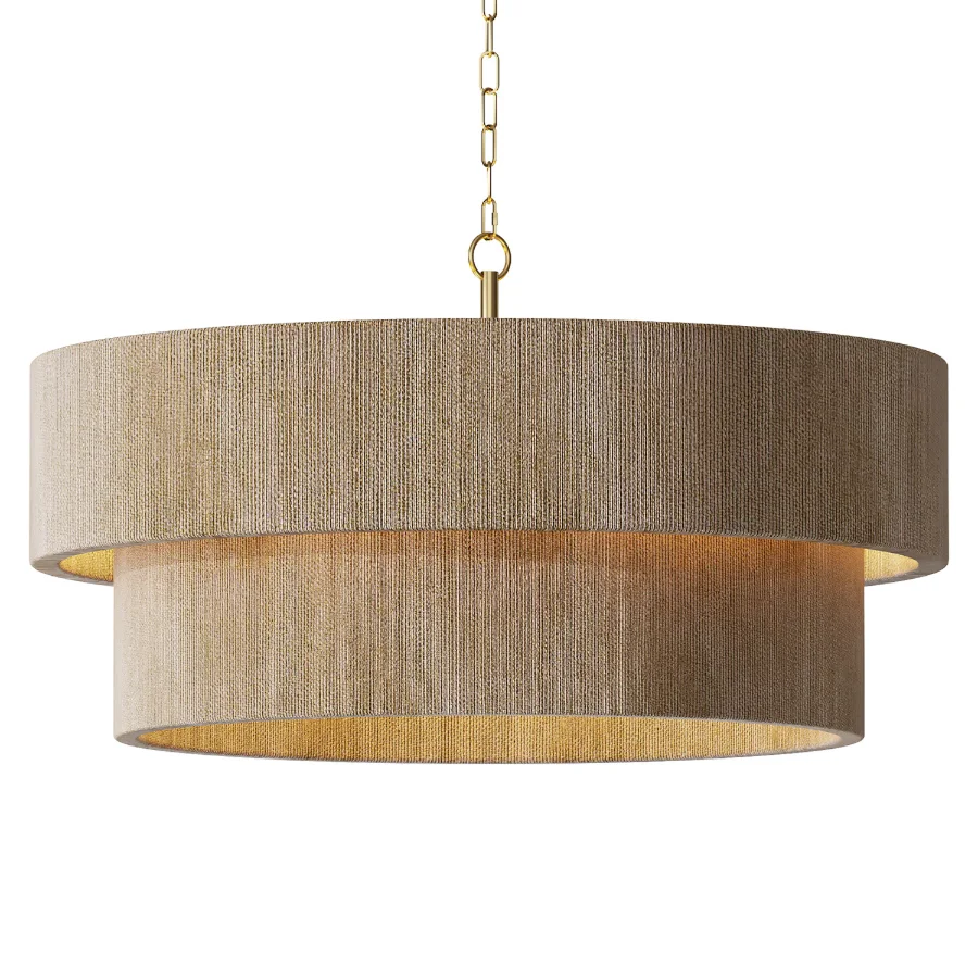 Kalini Double Drum Convertible Chandelier - Image 1