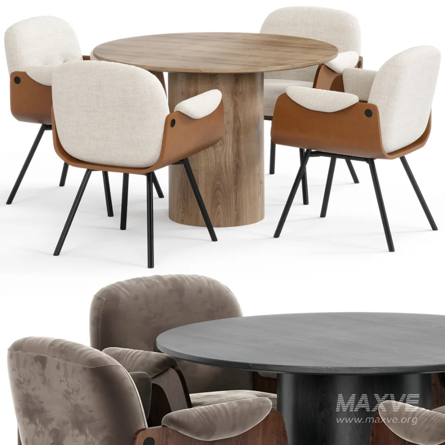 Type Table and Laurel Chair - Image 1