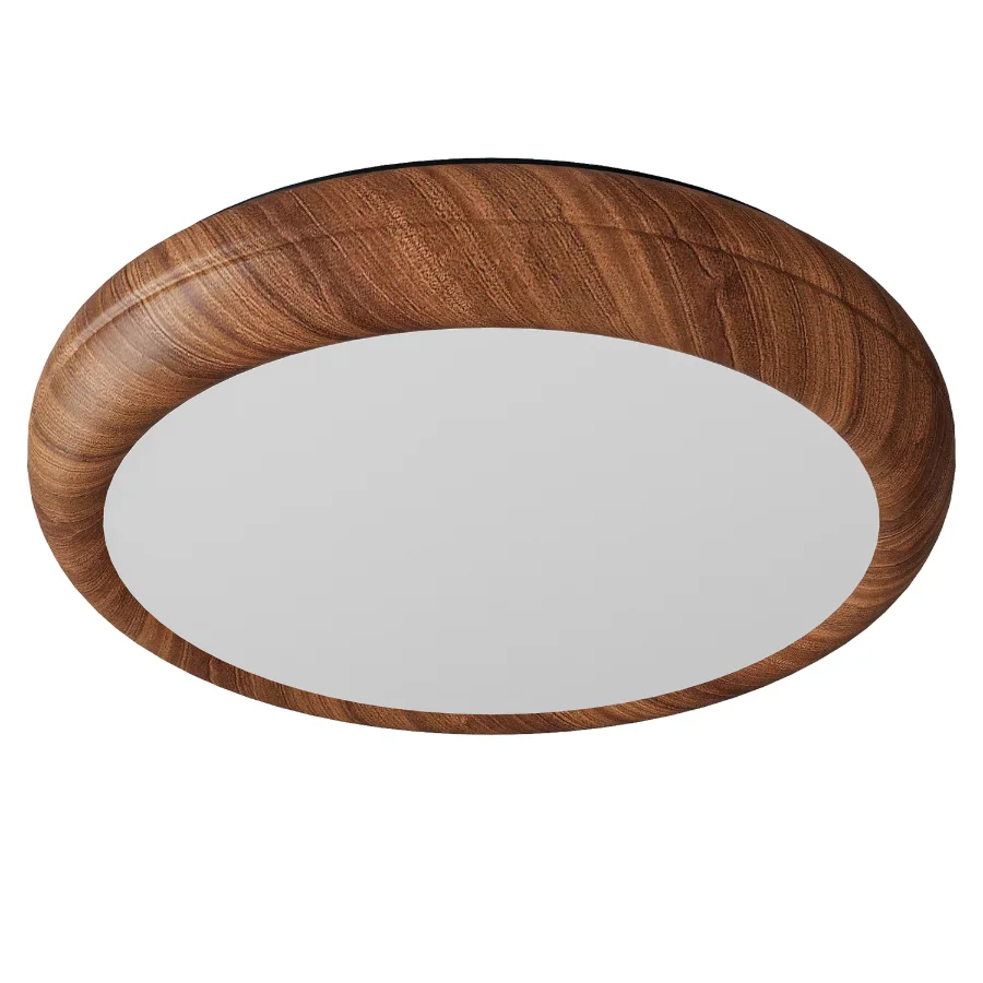 Wood Grain Round Ceiling Lamp - Image 2
