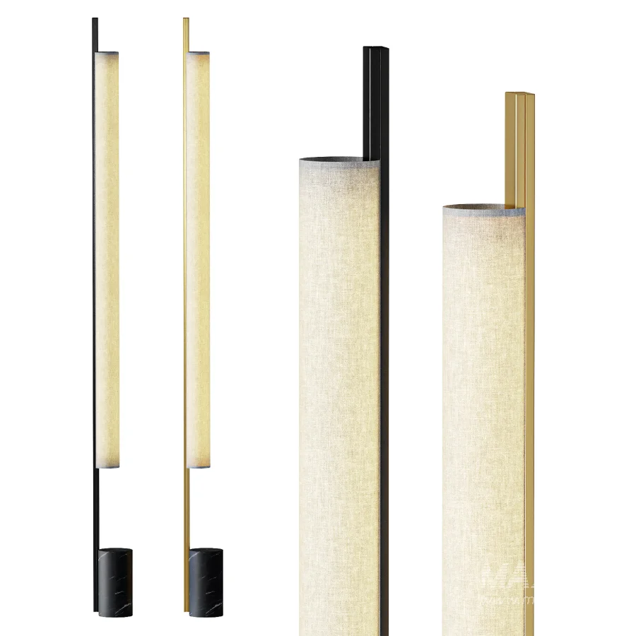 Panzeri Ombra Fabric Floor Lamp - Image 2