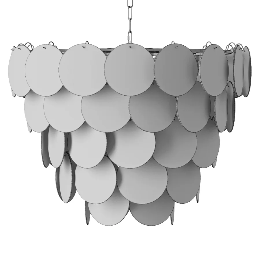 Blue Murano Disc Chandelier - Image 3