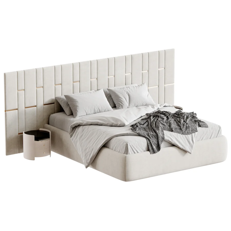 LOreal bed with a wide headboard - Image 2
